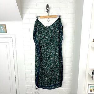 NWT LOFT Green Patterned Scarf FLAWED
